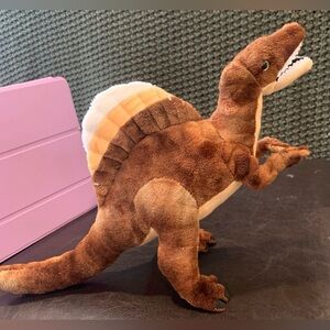 Wild Republic 8” Brown Spinosaurus Plushie w/Fan-Like Spine Back; Ages 3+